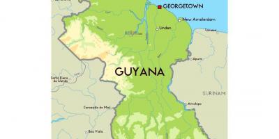 Газрын зураг Гайана
